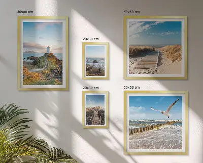 Set slika iznad kauča Svjetionici i plaže set slika s motivima mora