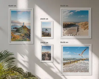 Set slika iznad kauča Svjetionici i plaže set slika s motivima mora