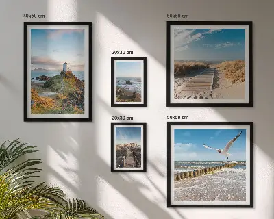 Set slika iznad kauča Svjetionici i plaže set slika s motivima mora