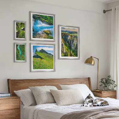 Set 5 slika u okviru Krajolici planine rijeke šume
