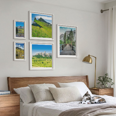 Set slika iznad kauča Slapovi planinskih krajolika