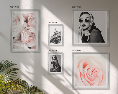 Poliptih u okviru Elegantni stilski portreti ruža