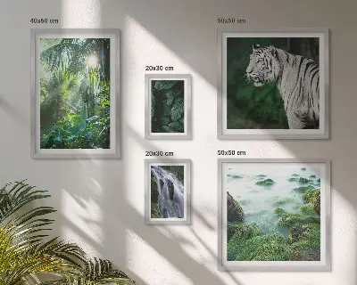 Set slika Tropske životinje dekoracija iznad kauča