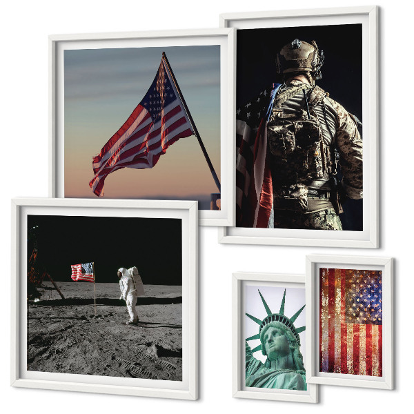 Set 5 slika u okviru Američka simbolika povijesti