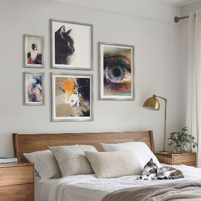Set 5 slika u okviru Apstrakcija portreta moderne umjetnosti