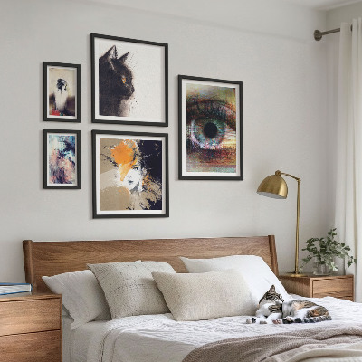 Set 5 slika u okviru Apstrakcija portreta moderne umjetnosti