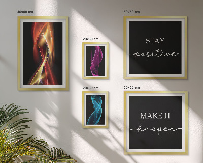 Set 5 slika u okviru Citati, svjetlosni uzorci, inspiracije