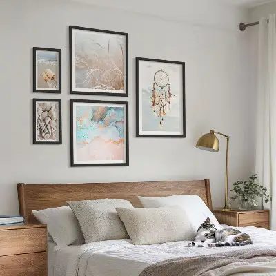 Poliptih u okviru boho snovi s motivima plaže i prirode