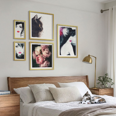 Set 5 slika u okviru Elegantni portreti žena s ružama