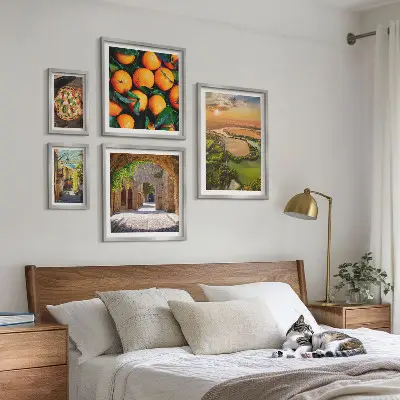 Set slika iznad kauča prirodni krajolici s talijanskim motivima