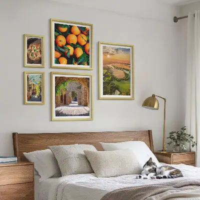 Set slika iznad kauča prirodni krajolici s talijanskim motivima