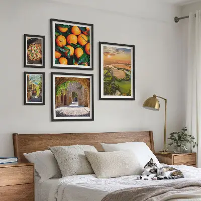 Set slika iznad kauča prirodni krajolici s talijanskim motivima