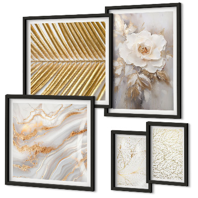 Set 5 slika u okviru Elegantni cvjetni motivi