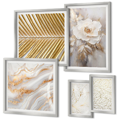 Set 5 slika u okviru Elegantni cvjetni motivi