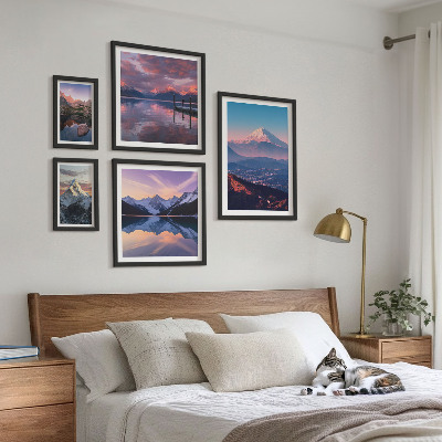Set 5 slika u okviru Planinski pogledi, slikoviti vrhovi