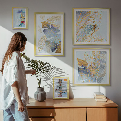 Set 5 slika u okviru Moderni biljni motivi