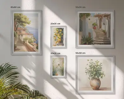 Elegantni pogledi na primorske gradove poliptih u okviru