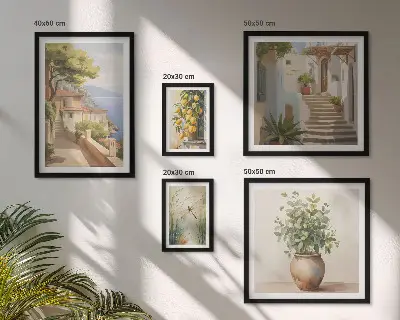Elegantni pogledi na primorske gradove poliptih u okviru