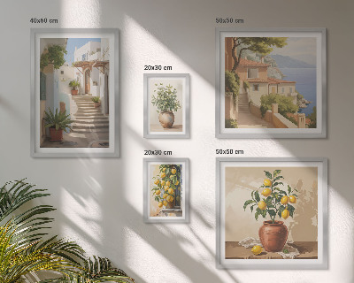 Set 5 slika u okviru Elegantne ulične biljke za interijere