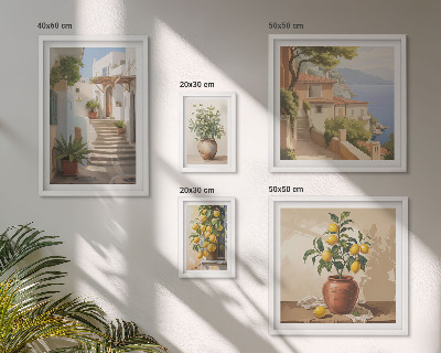 Set 5 slika u okviru Elegantne ulične biljke za interijere