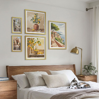 Set slika iznad kauča Šarmantni mediteranski pogledi