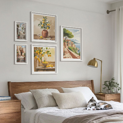Set slika iznad kauča Šarmantni mediteranski pogledi