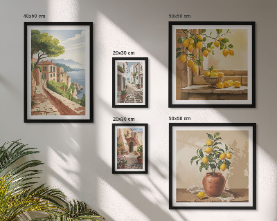Set slika iznad kauča Šarmantni mediteranski pogledi
