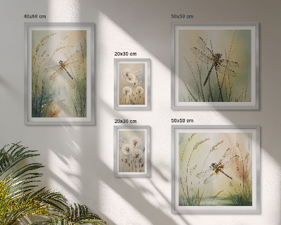 Set 5 slika u okviru Boho prirodni motivi s vretencima