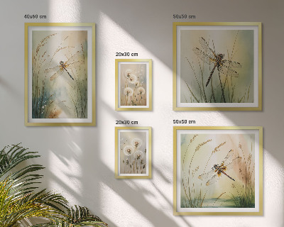 Set 5 slika u okviru Boho prirodni motivi s vretencima