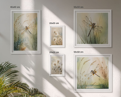 Set 5 slika u okviru Boho prirodni motivi s vretencima