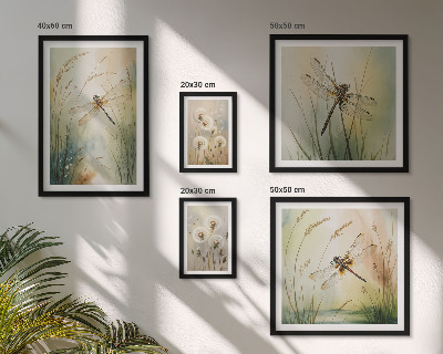 Set 5 slika u okviru Boho prirodni motivi s vretencima