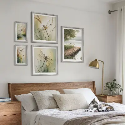 Set slika Mirni krajolici vretenca set slika iznad kauča