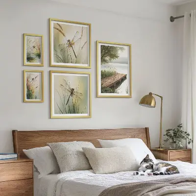 Set slika Mirni krajolici vretenca set slika iznad kauča