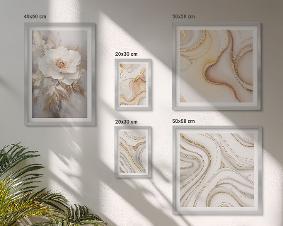 Set slika iznad kauča Cvjetni motivi apstraktna elegancija