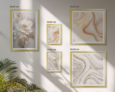 Set slika iznad kauča Cvjetni motivi apstraktna elegancija
