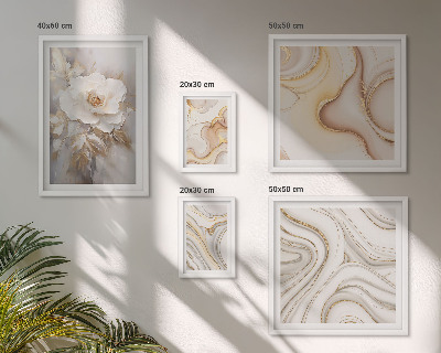 Set slika iznad kauča Cvjetni motivi apstraktna elegancija