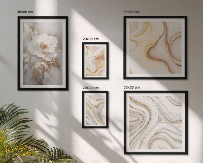 Set slika iznad kauča Cvjetni motivi apstraktna elegancija