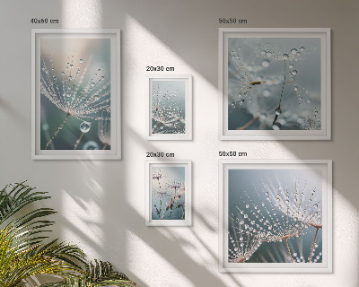 Poliptih u okviru Minimalističke biljke Dewdrops