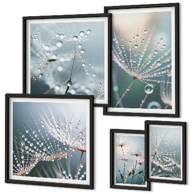 Poliptih u okviru Minimalističke biljke Dewdrops