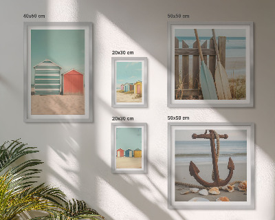 Set 5 slika u okviru Elegantne kuće na plaži uz more