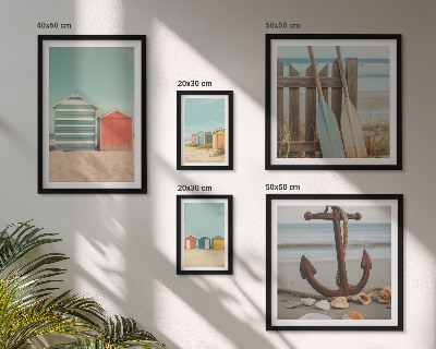 Set 5 slika u okviru Elegantne kuće na plaži uz more