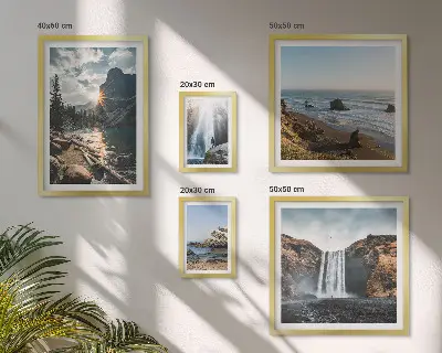 Plaže i slapovi krajolika poliptih u okviru