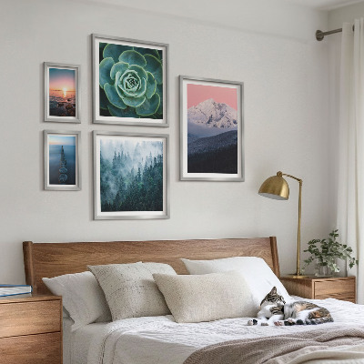 Set 5 slika u okviru Pejzaži planine more boho