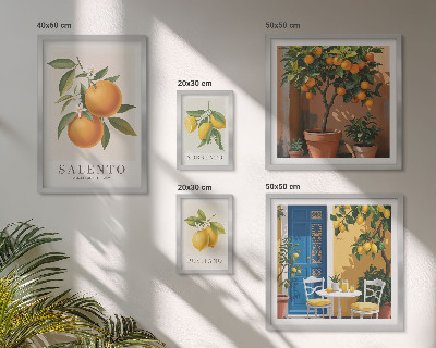 Set 5 slika u okviru Voćni talijanski rustikalni stil