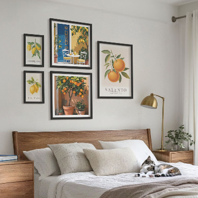 Set 5 slika u okviru Voćni talijanski rustikalni stil