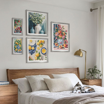 Set 5 slika u okviru Cvjetno-voćne kompozicije