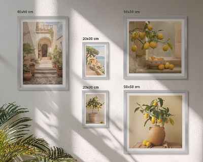 Set 5 slika u okviru Elegantni ukrasi od citrusa