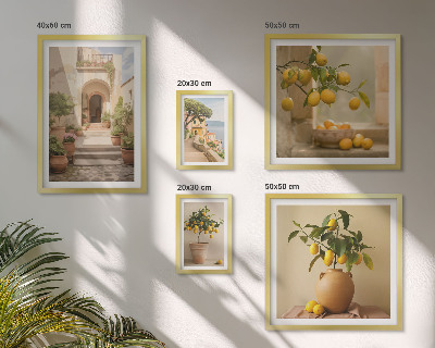 Set 5 slika u okviru Elegantni ukrasi od citrusa