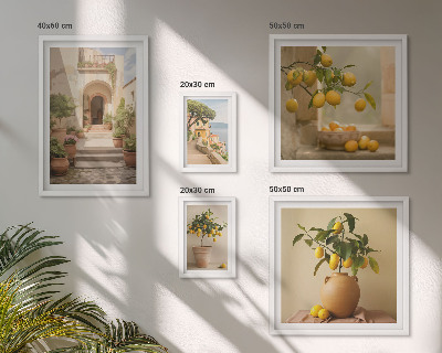 Set 5 slika u okviru Elegantni ukrasi od citrusa