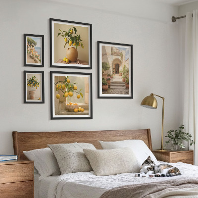 Set 5 slika u okviru Elegantni ukrasi od citrusa